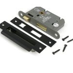 aged bronze 2½" heavy duty bathroom mortice lock
