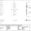 polished ss 2½" heavy duty bathroom mortice lock