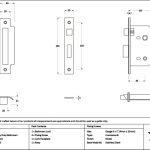 polished ss 2½" heavy duty bathroom mortice lock