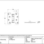 satin brass 4" x 2" x 4" parliament hinge (pair) ss