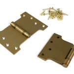 satin brass 4" x 4" x 6" parliament hinge (pair) ss