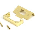 polished brass ½" rebate kit for tubular mortice latch