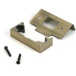 aged brass ½" rebate kit for tubular mortice latch
