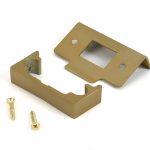 satin brass ½" rebate kit for tubular mortice latch