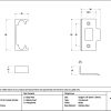 polished chrome ½" rebate kit for tubular mortice latch