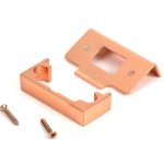 polished bronze ½" rebate kit for tubular mortice latch
