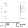 polished bronze ½" rebate kit for tubular mortice latch