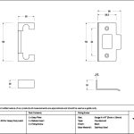 black ½" rebate kit for heavy duty latch