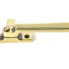 aged brass locking art deco fastener lh