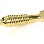 polished brass 8" reeded stay (steel window)