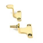 polished brass 8" reeded stay (steel window)