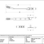 satin marine ss (316) 8" reeded stay