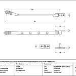 polished marine ss (316) 10" reeded stay