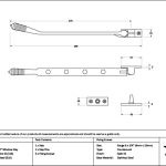 satin marine ss (316) 10" reeded stay