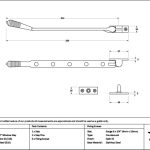 satin marine ss (316) 12" reeded stay