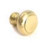 polished brass regency cabinet knob small