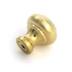 polished brass regency cabinet knob small