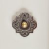 quatrefoil bell push antique iron
