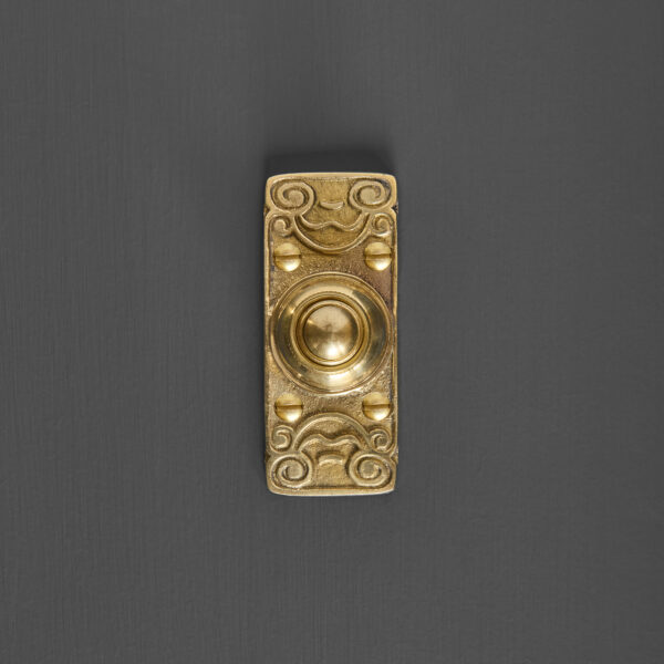 victorian 'kenrick' bell push brass