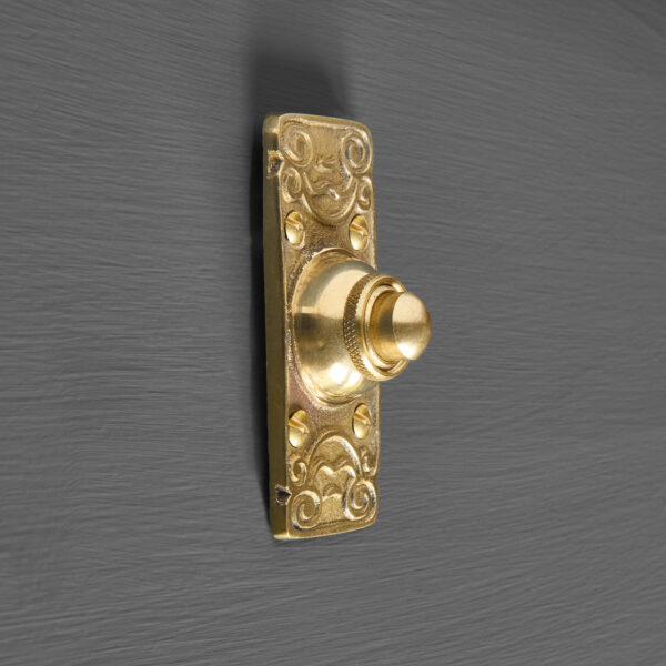 victorian 'kenrick' bell push brass
