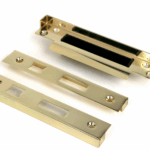 polished brass ½" rebate kit for sash lock