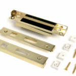 polished brass ½" rebate kit for sash lock