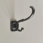art nouveau hat & coat hook antique iron