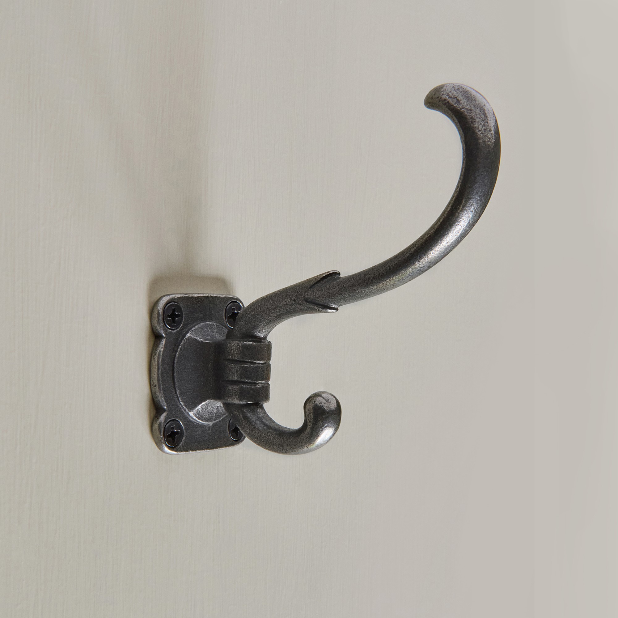 art nouveau hat & coat hook antique iron