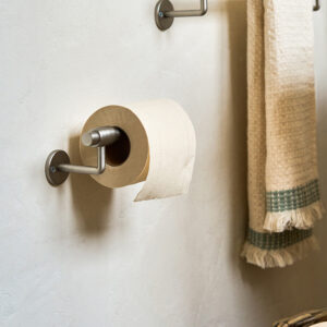 brushed nickel toilet roll holder