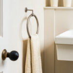 brushed nickel towel ring
