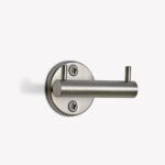 brushed nickel double hook