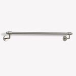 brushed nickel towel rail large