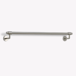 brushed nickel towel rail large