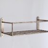 antique brass bathroom shelf
