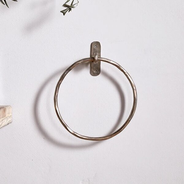 antique brass towel ring