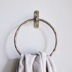 antique brass towel ring