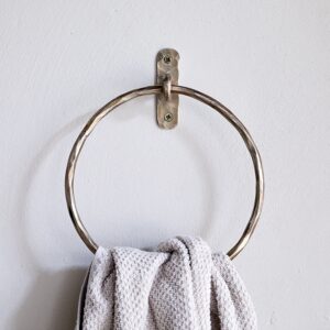 antique brass towel ring