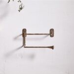 antique brass toilet roll holder