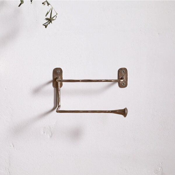 antique brass toilet roll holder