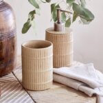 natural ceramic toothbrush holder