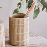 natural ceramic toothbrush holder