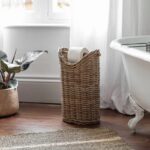 rattan toilet roll holder