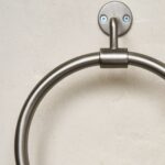brushed nickel towel ring