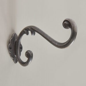 wave hat & coat hook antique iron