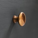 shaker eclipse cabinet knob antique brass