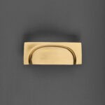 lipped drawer pull (concealed screw) polished brass