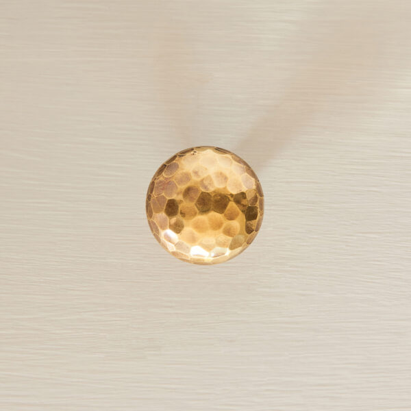 hammered cottage cabinet knob (small) aged brass