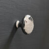 hammered cottage cabinet knob (large) polished nickel
