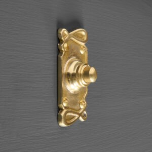 art nouveau bell push brass