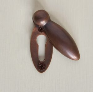 peardrop escutcheon autumn bronze